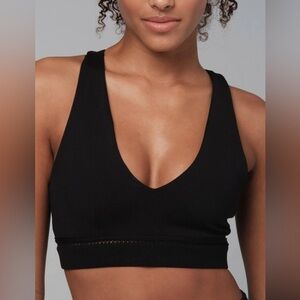925 Fit Women's Head Turner V-Neck Tank Sports Bra Size XS